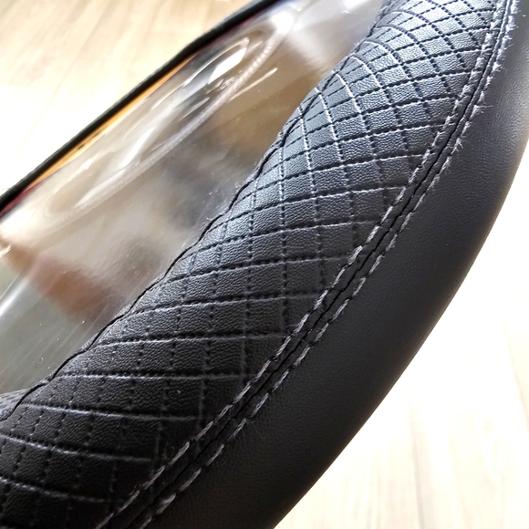 Steering Wheel Cover Auto XS Car Accessories Durable Quality Fits Most Cars SUVs - Picture 3 of 9